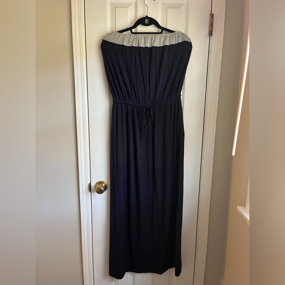 Jcrew Navy jersey knit maxi dress Size Medium